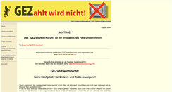 Desktop Screenshot of gezahlt-wird-nicht.com