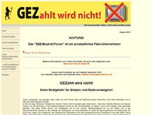 Tablet Screenshot of gezahlt-wird-nicht.com